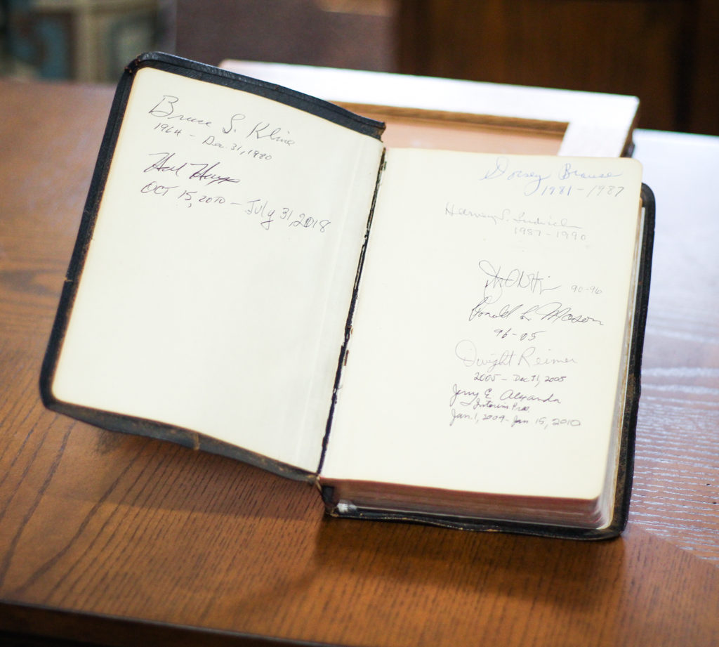 President's Bible Signatures