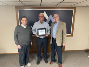Alliance Agency Carlton Spencer awarded Business of the Quarter by Dr. David Ferrell and Joe Johnston